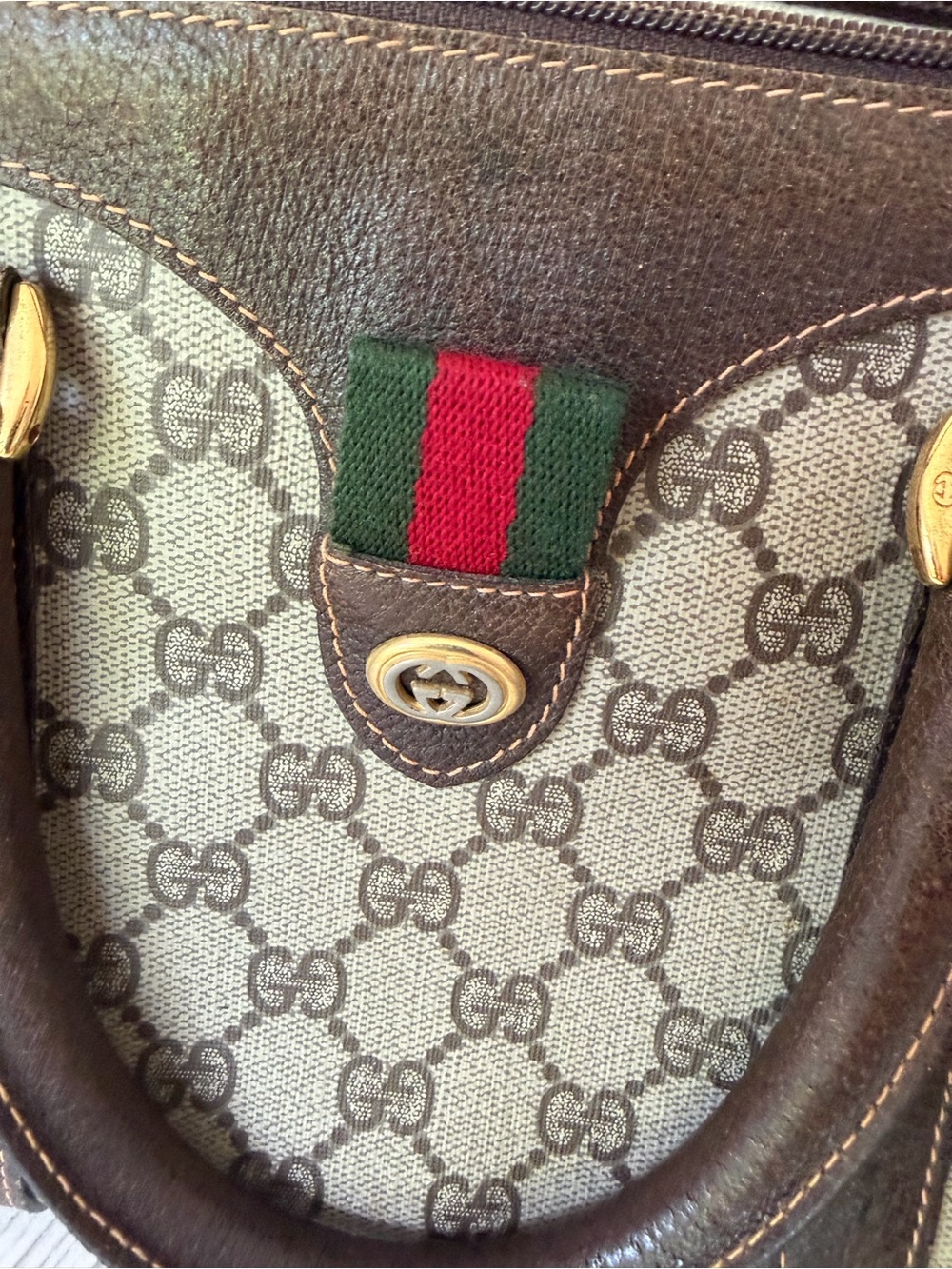 Gucci Brown GG  Boston Bag - Picture 3 of 14